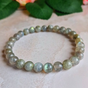 AA minőségű labradorit ásvány karkötő 6 mm - videóval - ékszer - karkötő - ásványkarkötő - Meska.hu