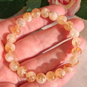 Citrin ásvány  karkötő - bőség, siker - 8 mm - Meska.hu