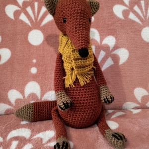Amigurumi Róka sállal, Játék & Sport, Plüssállat & Játékfigura, Róka, Baba-és bábkészítés, Horgolás, MESKA