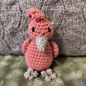 Amigurumi Kakadu madárka, Játék & Sport, Plüssállat & Játékfigura, Más figura, Horgolás, Baba-és bábkészítés, MESKA