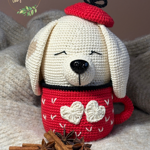 Kutyus bögrében - Lakásdekoráció - Meska.hu