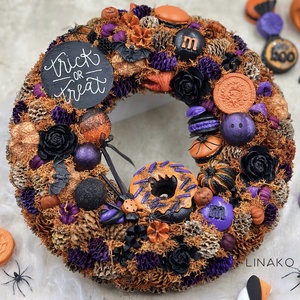 Halloween-i ajtódísz - Meska.hu