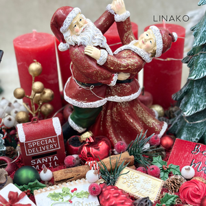 Télapós adventi dekoráció - karácsony - adventi díszek - adventi asztaldísz - Meska.hu