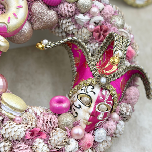 Farsangi ajtódísz - otthon & életmód - dekoráció - ajtó- és ablak dekoráció - ajtódísz & kopogtató - Meska.hu