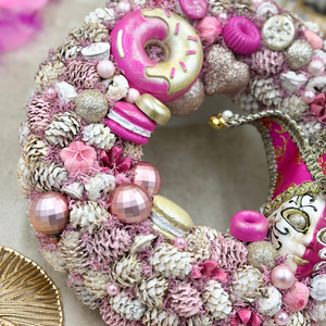 Farsangi ajtódísz - otthon & életmód - dekoráció - ajtó- és ablak dekoráció - ajtódísz & kopogtató - Meska.hu