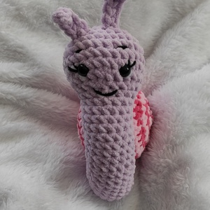 Amigurumi horgolt csiga - játék & sport - plüssállat & játékfigura - csiga - Meska.hu