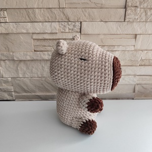 Amigurumi horgolt capybara plüss-28 cm - játék & sport - plüssállat & játékfigura - más figura - Meska.hu