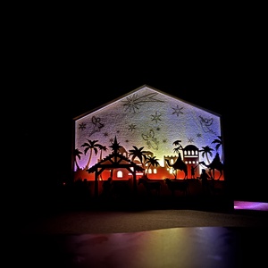 Betlehem , Karácsony, Karácsonyi lakásdekoráció, Ünnepi asztaldekoráció, Gravírozás, pirográfia, MESKA