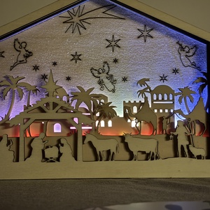 Betlehem  - karácsony - karácsonyi lakásdekoráció - ünnepi asztaldekoráció - Meska.hu