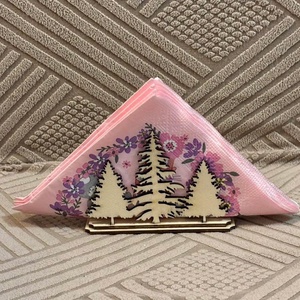 Szalvétatartó, Otthon & Életmód, Konyhafelszerelés, tálalás, Tálalás, Szalvétatartó, szalvétagyűrű, Gravírozás, pirográfia, MESKA