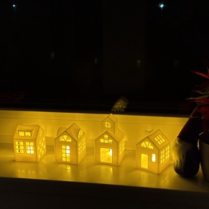 Karácsonyi házikók - karácsony - karácsonyi lakásdekoráció - karácsonyi falu, házikó - Meska.hu