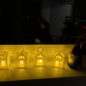 Karácsonyi házikók - karácsony - karácsonyi lakásdekoráció - karácsonyi falu, házikó - Meska.hu