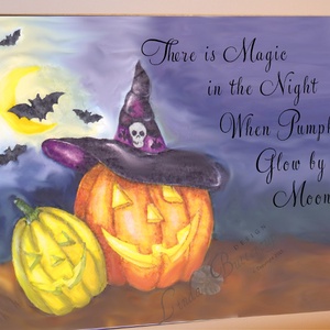 Halloween Képeslap, Halloween Üdvözlőlap, Őszi narancssárga lap - otthon & lakás - dekoráció - halloween - halloweeni meghívó, képeslap, ajándékkísérő - Meska.hu