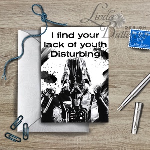 Star Wars, Darth Vader üdvözlőlap, Vicces Születésnapi lap, képeslap, Star wars festmény, Szülinap kártya -  - Meska.hu