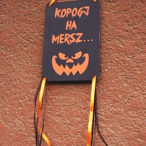 Halloween dekoráció, Halloween dísz, Hallowenn party, dekor, ősz, őszi dekor, Ajtódísz, kopogtató -  - Meska.hu