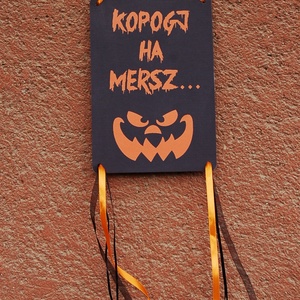 Halloween dekoráció, Halloween dísz, Hallowenn party, dekor, ősz, őszi dekor, Ajtódísz, kopogtató - otthon & életmód - dekoráció - kép & falikép - Meska.hu