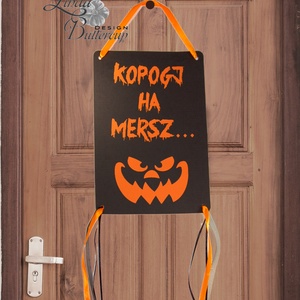 Halloween dekoráció, Halloween dísz, Hallowenn party, dekor, ősz, őszi dekor, Ajtódísz, kopogtató -  - Meska.hu