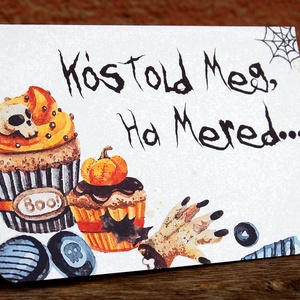 Halloween dekoráció, tábla, Halloween dísz, Hallowenn party, dekor, képeslap, őszi, party kellék, kép, festmény - otthon & életmód - dekoráció - halloween - halloweeni meghívó, képeslap, ajándékkísérő - Meska.hu