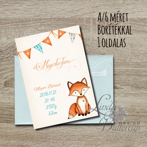 Megérkeztem, Babaváró képeslap, Babaköszöntő képeslap, Keresztelő, kisfiú, kislány, baba, baby, újszülött -  - Meska.hu