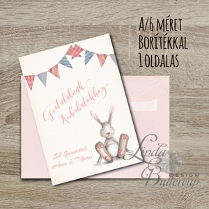 Babaváró képeslap Gratulálunk Babaköszöntő képeslap, Megérkeztem lap, Keresztelő, kisfiú, kislány, baba, baby, újszülött -  - Meska.hu