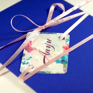 Egyedi Anyák napi Képeslap, Anyák napja üdvözlőlap, Anya Képeslap,Tavaszi virág, pipacs, orgona, réti virágos, kék,  -  - Meska.hu