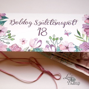 Pénzátadó boríték Szülinapra, Szülinapi pénz átadó lap, Boldog születésnapot képeslap, utalvány, Otthon & Életmód, Papír, írószer, Boríték, Fotó, grafika, rajz, illusztráció, Papírművészet, MESKA