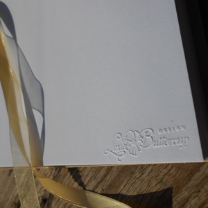 Esküvői Emlékkönyv, sárga tulipán, tavasz, Arany, Vendégkönyv, könyv, elegáns, zöld, Esküvői vendégkönyv, tulip -  - Meska.hu