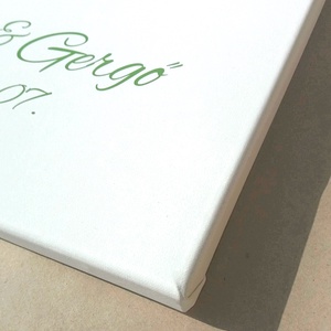 Esküvői ujjlenyomatfa, vászon kép Esküvői fa, vendégkönyv, Fa festmény, Esküvői dekor, emlkékkönyv, nászajándék -  - Meska.hu