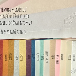 Címeres Esküvői meghívó, Monogram meghívó, arany meghívó, virágos meghívó, vízfesték hatású, címer, natúr, letisztult - esküvő - meghívó & kártya - meghívó - Meska.hu