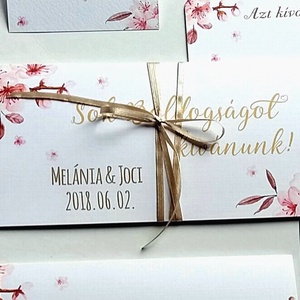 Pénzátadó boríték, Nászajándék, Gratulálunk képeslap, Esküvői Gratuláció, virágos, pénz átadó lap, vintgae, hortenzia - esküvő - emlék & ajándék - nászajándék - esküvői pénzátadó boríték, kártya - Meska.hu