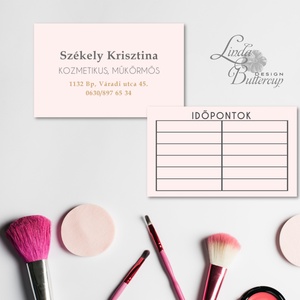 Névjegykártya, Egyedi Tervezés, minimál stílusú, címke, Névjegy, design, szerkesztés, szépségszalon, ajándékkísérő, logó -  - Meska.hu
