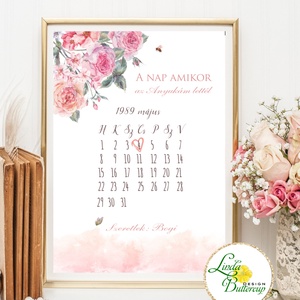 Anyák napjára, Anyák napi ajándék, A4-es PRINT (keret nélkül) ) Anyák napja, Naptár, Otthon & Életmód, Dekoráció, Fali és függő dekoráció, Falinaptár & Öröknaptár, Fotó, grafika, rajz, illusztráció, Mindenmás, MESKA