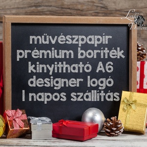 Mókusos Karácsonyi Képeslap, Állatos, Mókus, Adventi lap, téli erdő, nyuszi - karácsony - karácsonyi ajándékozás - karácsonyi képeslap, üdvözlőlap, ajándékkísérő - Meska.hu