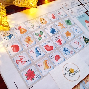 Színes Adventi naptár matrica, adventi kalendár, karácsonyi matrica, karácsonyi csomagolás, ajándékkísérő - karácsony - adventi díszek - adventi naptár - Meska.hu Színes Adventi naptár matrica, adventi kalendár, karácsonyi matrica, karácsonyi csomagolás, ajándékkísérő - karácsony - adventi díszek - adventi naptár - Meska.hu