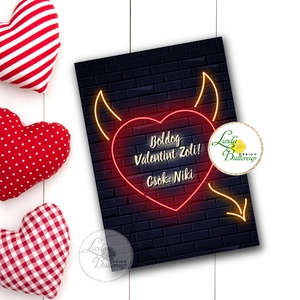 Névre szóló, Valentin napi Képeslap, szeretlek, valentin napra, évfordulóra, Otthon & Életmód, Papír, írószer, Képeslap, üdvözlőlap, Ajándékozás kellékei, Fotó, grafika, rajz, illusztráció, Mindenmás, MESKA