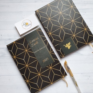 Férfi Naptár, Férfinak, fekete kalendár, zsebnaptár, Egyedi naptár, határidőnapló, Karácsonyi ajándék, névreszóló - otthon & életmód - papír, írószer - naptár & tervező - Meska.hu