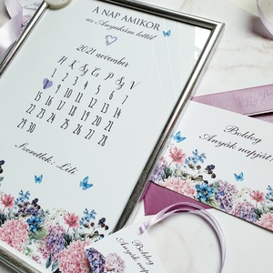 Anyák napi ajándék csomag, Képkerettel, képeslappal, ajándékkísérővel és masnival - otthon & életmód - dekoráció - fali és függő dekoráció - falinaptár & öröknaptár - Meska.hu