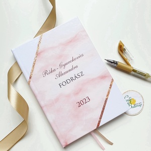 Rosegold, púder,  Naptár, határidőnapló, kalendár, zsebnaptár, Egyedi naptár, névreszóló, tervező, Otthon & Életmód, Papír, írószer, Naptár & Tervező, Fotó, grafika, rajz, illusztráció, Mindenmás, MESKA