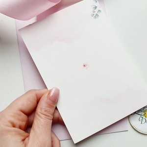 kinyithatós, Virágos keresztelő meghívó, Lányos Szülinapi meghívó, cseresznyefavirág, pasztell pink, rózsaszín+ SZERKdíj - otthon & életmód - papír, írószer - Meska.hu
