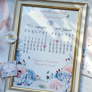 Anyák napi ajándék csomag, Képkerettel, képeslappal, ajándékkísérővel és masnival - otthon & életmód - dekoráció - fali és függő dekoráció - falinaptár & öröknaptár - Meska.hu