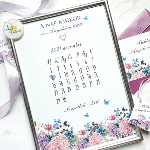 Anyák napi ajándék csomag, Képkerettel, képeslappal, ajándékkísérővel és masnival, Otthon & Életmód, Dekoráció, Fali és függő dekoráció, Falinaptár & Öröknaptár, Fotó, grafika, rajz, illusztráció, Mindenmás, MESKA