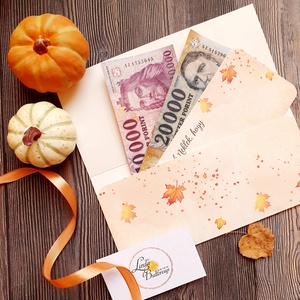 Őszi esküvő, októberi, nászajándék, Pénzátadó boríték, Nászajándék, Gratulálunk képeslap, halloween tök, bordó rózsás - esküvő - emlék & ajándék - nászajándék - esküvői pénzátadó boríték, kártya - Meska.hu