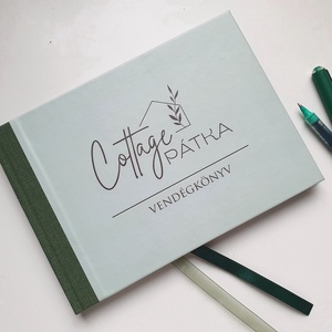 Szálláshely Vendégkönyv, emlékkönyv, egyedi vendégkönyv, A hely logójával a borítón , Esküvő, Emlék & Ajándék, Vendégkönyv, Fotó, grafika, rajz, illusztráció, Könyvkötés, MESKA