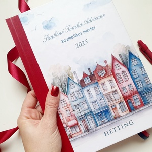 Egyedi naptár, bordó, ingatlanos, Naptár, határidőnapló, kalendár, zsebnaptár, névreszóló, tervező - otthon & életmód - papír, írószer - naptár & tervező - Meska.hu