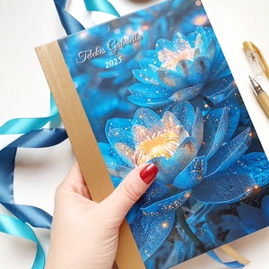 Egyedi naptár, Aany, kék, Naptár, határidőnapló, kalendár, zsebnaptár, névreszóló, tervező, kozmetikus, pillás, masszőr - otthon & életmód - papír, írószer - naptár & tervező - Meska.hu