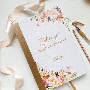 Egyedi naptár, arany, rózsás, Naptár, határidőnapló, kalendár, zsebnaptár, névreszóló, tervező, kozmetikus, Otthon & Életmód, Papír, írószer, Naptár & Tervező, Fotó, grafika, rajz, illusztráció, Mindenmás, MESKA