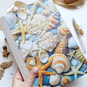 Egyedi naptár, Tengeri kagylós, Naptár, határidőnapló, kalendár, zsebnaptár, névreszóló, tervező, körmös, kozmetikus - otthon & életmód - papír, írószer - naptár & tervező - Meska.hu