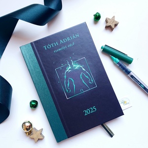 Egyedi naptár, greenery, Logóval, Naptár, határidőnapló, kalendár, zsebnaptár, névreszóló, tervező, kozmetikus, fodrász - otthon & életmód - papír, írószer - naptár & tervező - Meska.hu