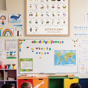 képes ABC POSZTER, 44 betű, kiterjesztett magyar ábécé, képes abc, állatos, ABC tanuláshoz, NÉVRE SZÓLÓ - játék & sport - készségfejlesztő és logikai játék - oktató játékok - Meska.hu