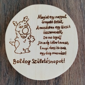 Szülinapi köszöntő, névtábla, felirat, kép, falikép, táblakép - otthon & életmód - ház & kert - névtábla - Meska.hu